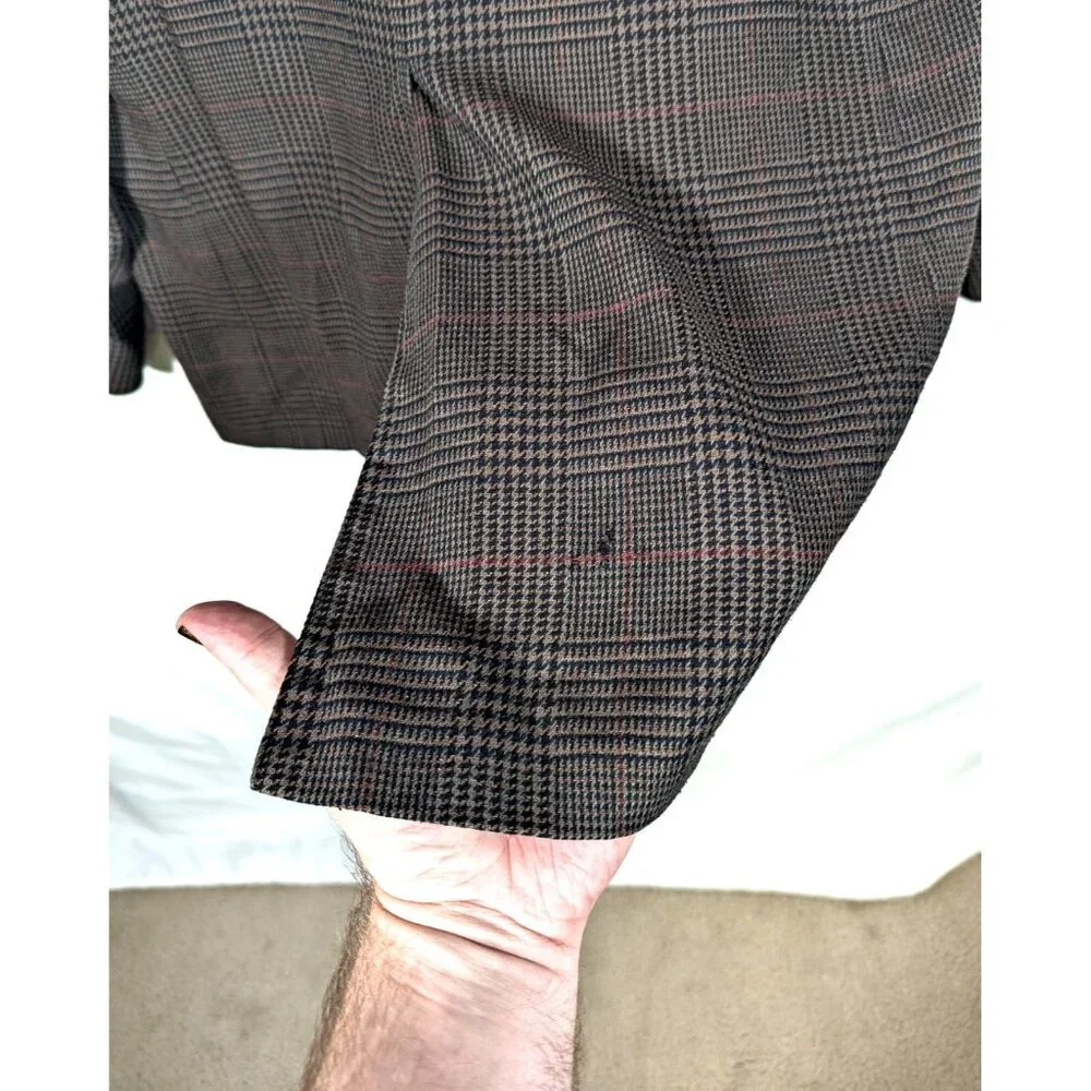 Vintage Christian Dior Monsieur Jacket 42L Wool Silk Blazer Sportscoat Tweed